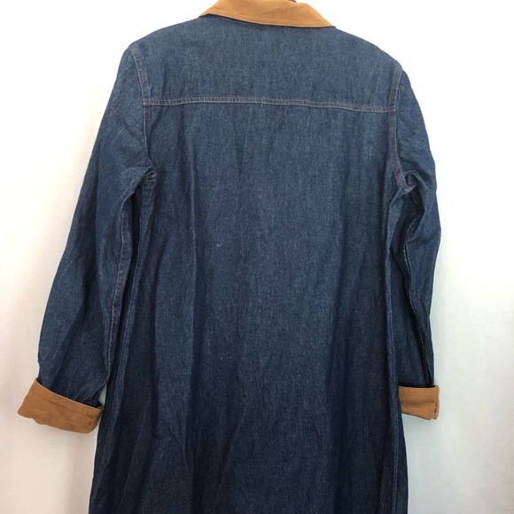 JG Hook, Corduroy Camel Collared Jean Dress, M/L - Picture 6 of 10